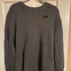 Dark gray wool sweater